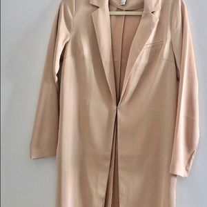 Long Coat (nude), size small. Forever 21
